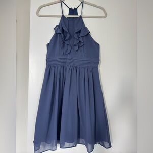 BCBGgeneration Mini Blue Satin Dress